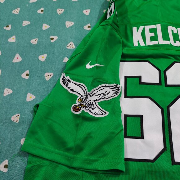 Philadelphia Eagles Kelly Jason Kelce Game #62 Green Jersey - Picture 9 of 9